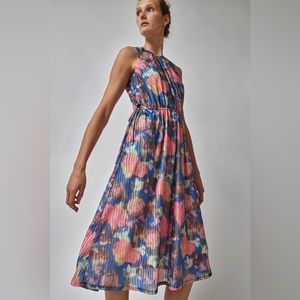No.6 Phoebe Dress in Blue and Pink Washed Rose NEVER WORN